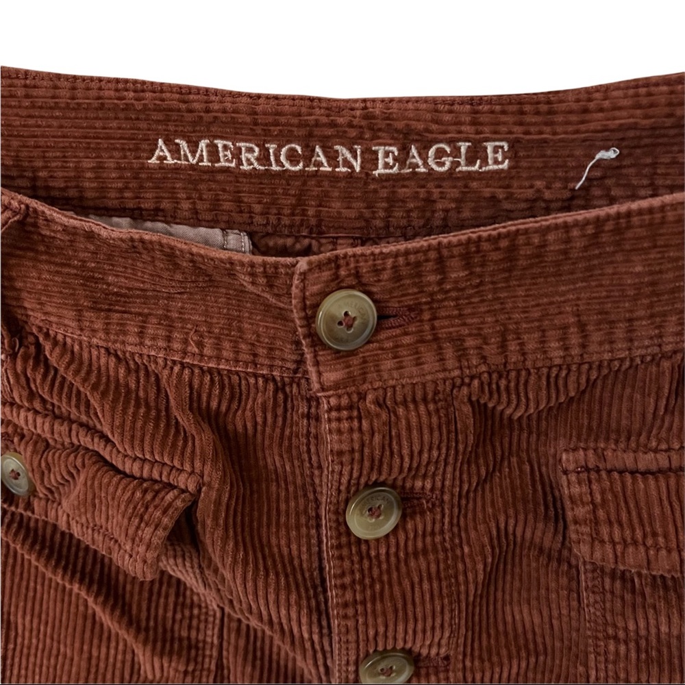American Eagle | hi-rise a-line corduroy button up skirt size 16 - Picture 3 of 7